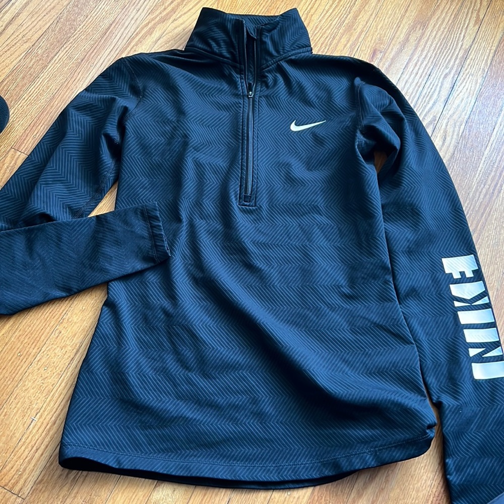 Black Nike Dry Fit 3/4 Zip